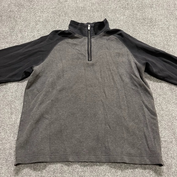 GAP Other - Vintage GAP Men's Black and Gray 1/4 Zip Pullover Sweater